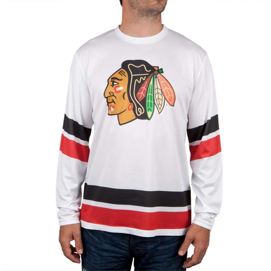 Chicago Blackhawks – Logo Authentic Scrimmage Long Sleeve Jersey