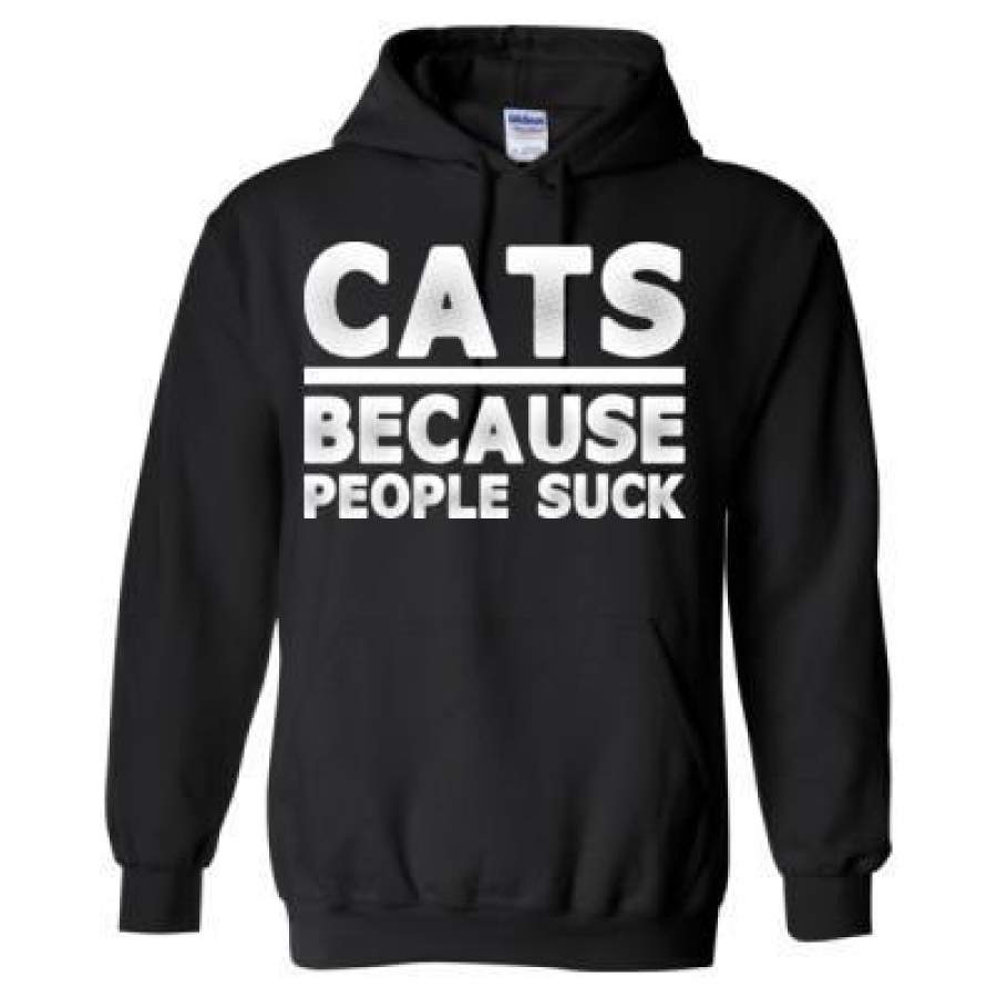 AGR Cats Because People Suck – Heavy Blend™ Hooded Sweatshirt