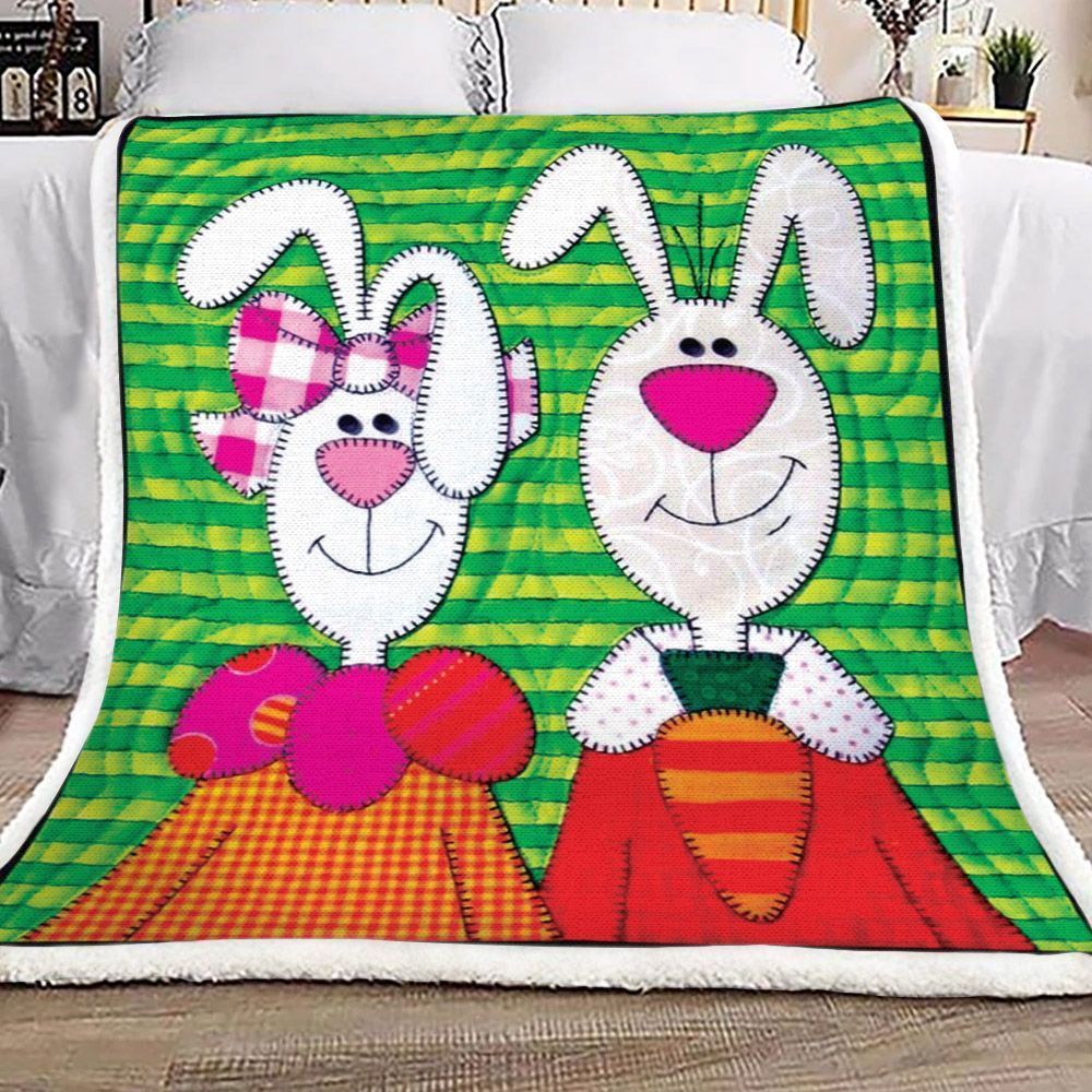 Rabbit Fleece Blanket All Over Prints