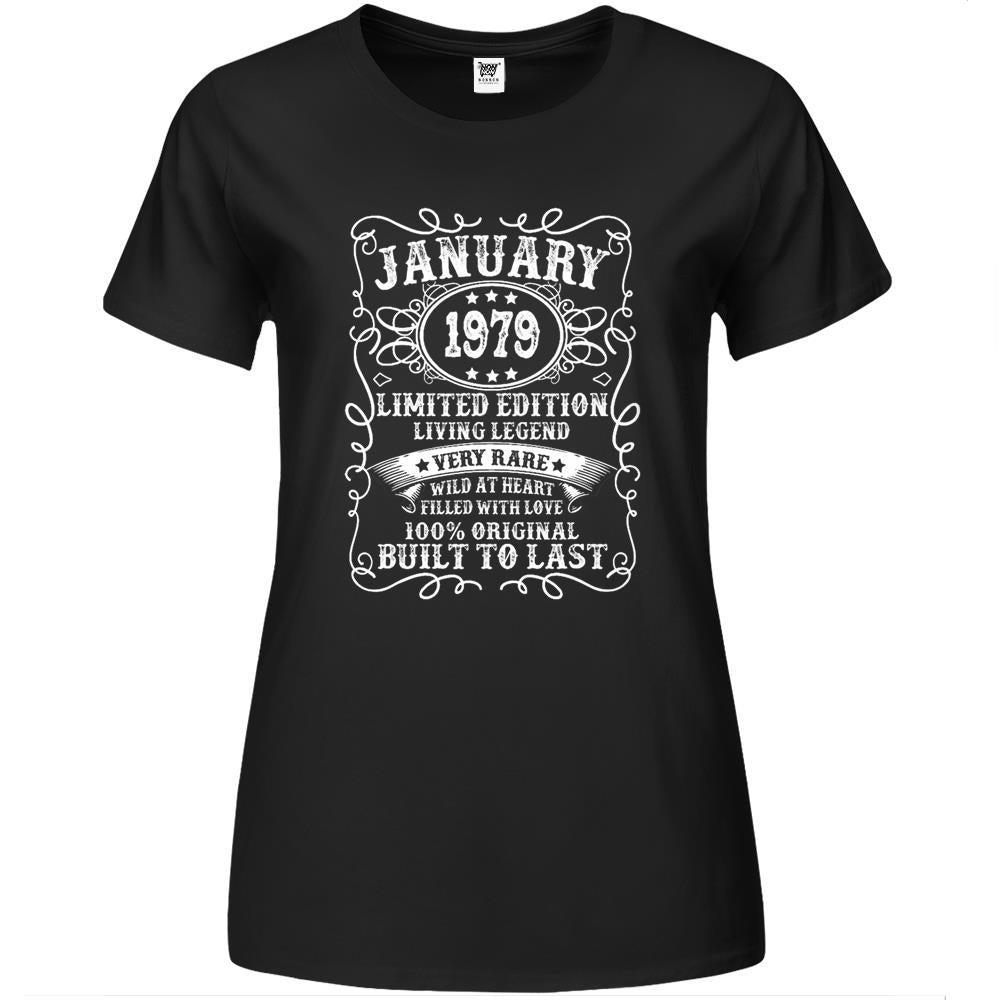 43 Year Old 43Rd Birthday Gifts Vintage January 1979 Premium Womens T Shirts