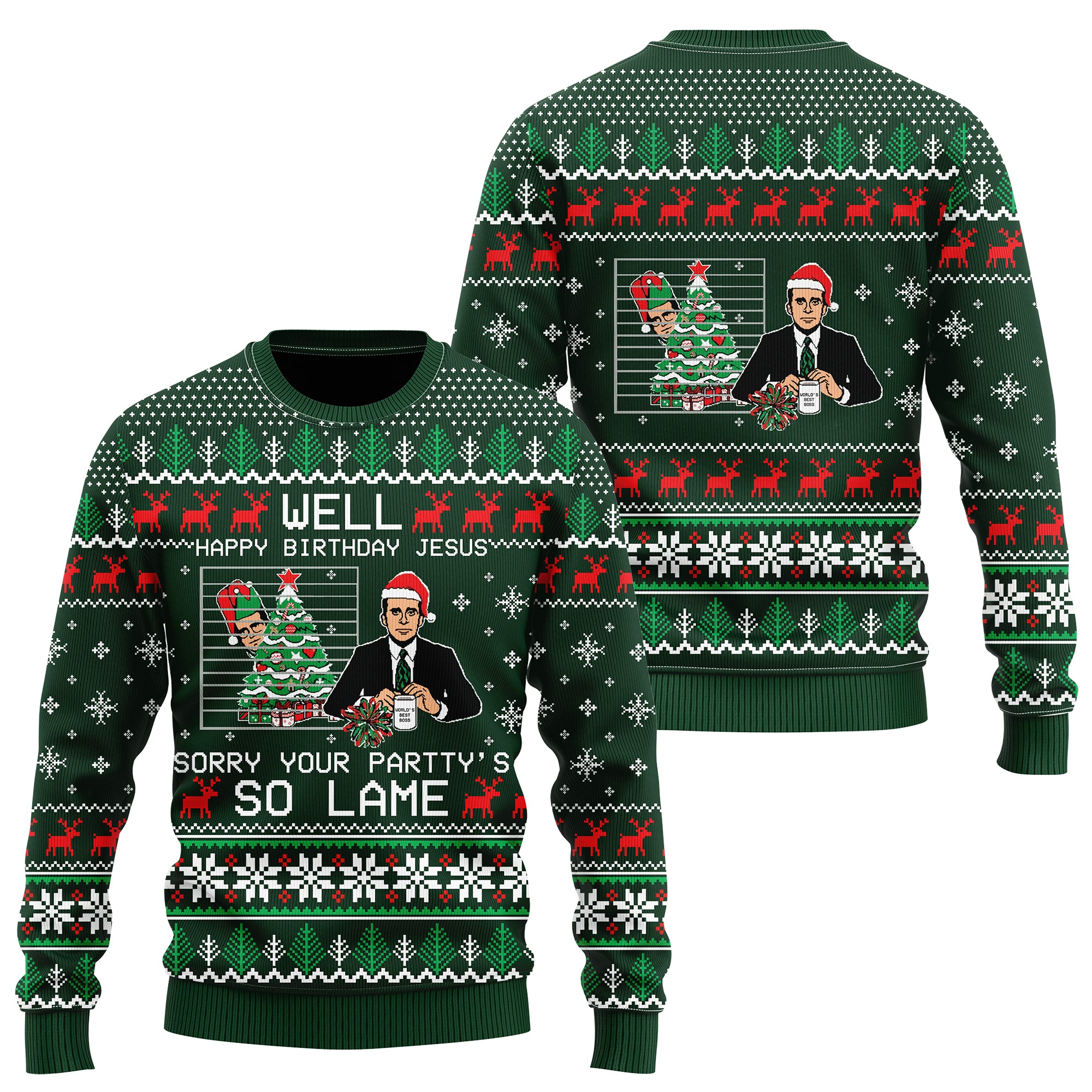 The Office Ugly Christmas Sweatshirt Hoodie All Over Printed Pf296