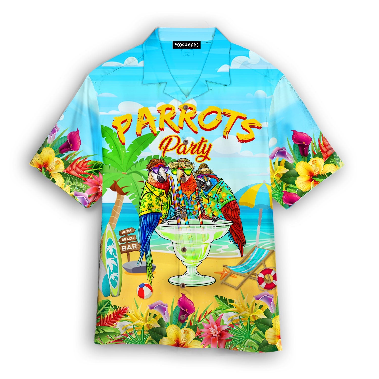 Parrots Party Drink Cocktail Hawaii Shirt For Men And Women Ha55561