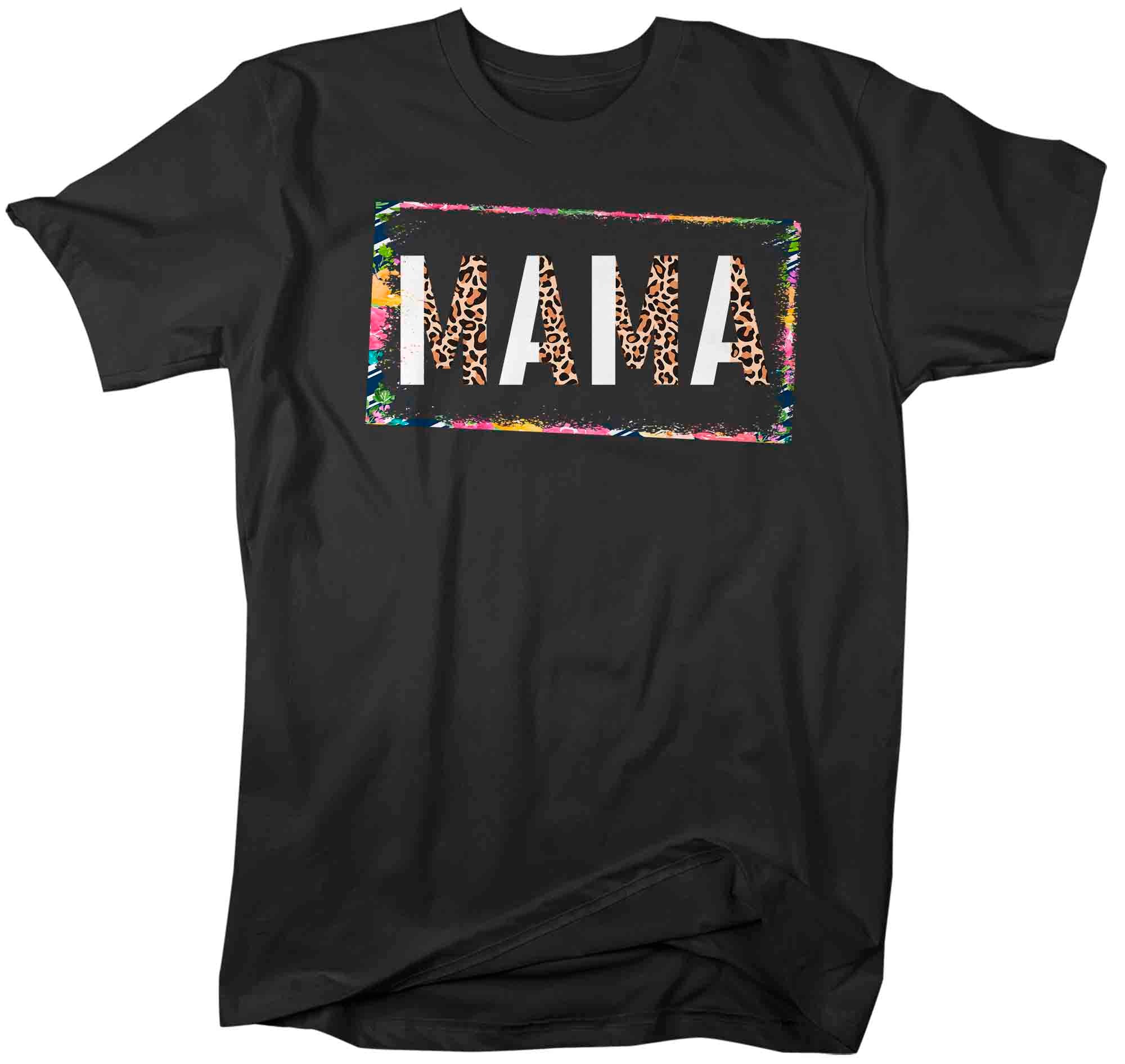 Men’S Mama Shirt Mother’S Day Gift Shirt For Mom Floral Boho Leopard Animal Print Tee Gift For Momma Mod Tee Unisex Soft