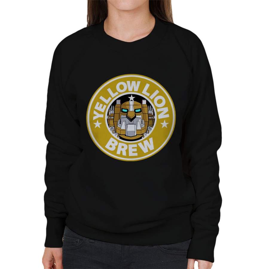 Voltron Yellow Lion Brew Coffee Women’s Sweatshirt