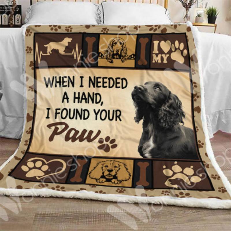 Cocker Spaniel Dog Sherpa Blanket OCT3002 81O49