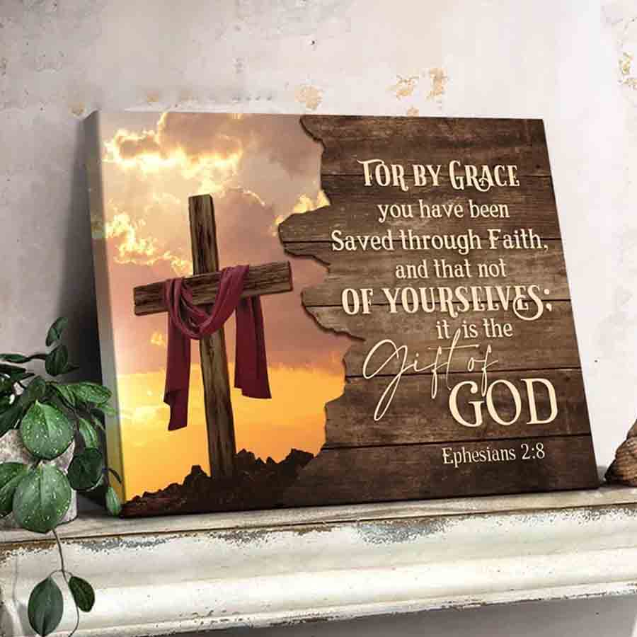 Bible Canvas Art, Christian Wall Art, Bible Quote Canvas, Rustic Cross Wall Art, Christian Home Decor, Faith Christian Art