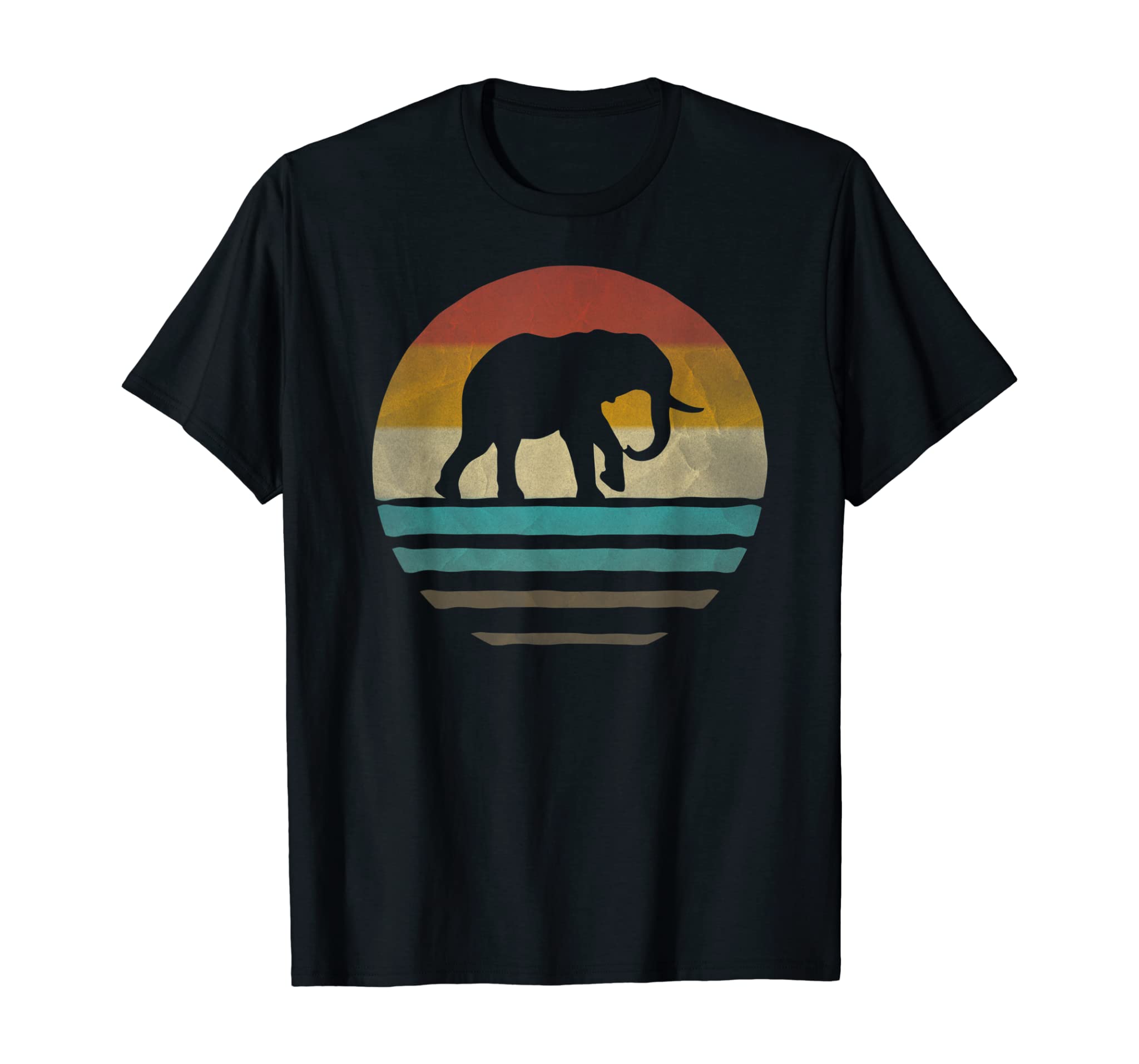 Elephant Shirt Retro Vintage 70s Boho Distressed Women Men