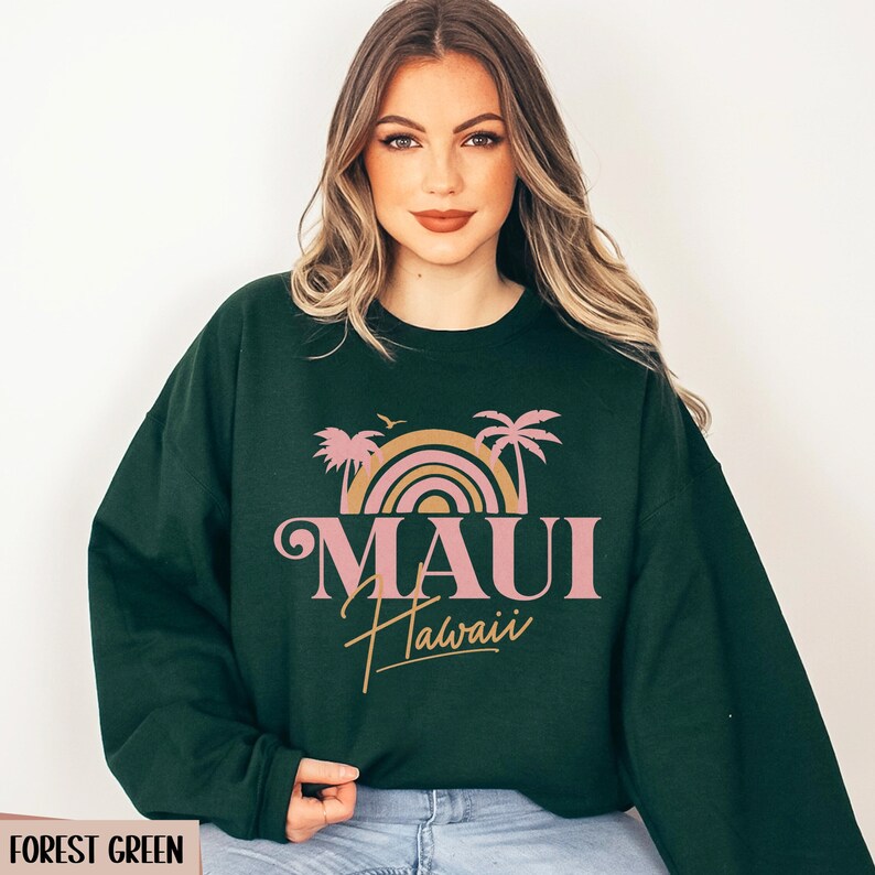 Lahaina Maui Hawaii Sweatshirt, Lahaina Memories, Lahaina Strong, Destination Shirt, Retro Maui Sweatshirt, Aesthetic Hawaii Crewneck Sws1982