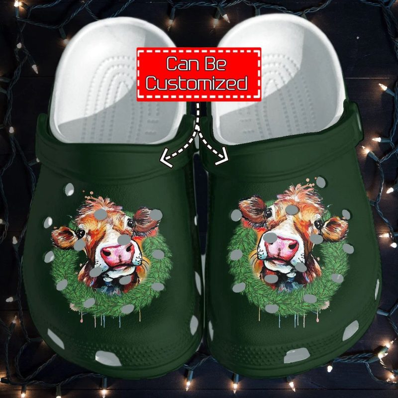 Cow Face Farm Life clog Shoes Custom