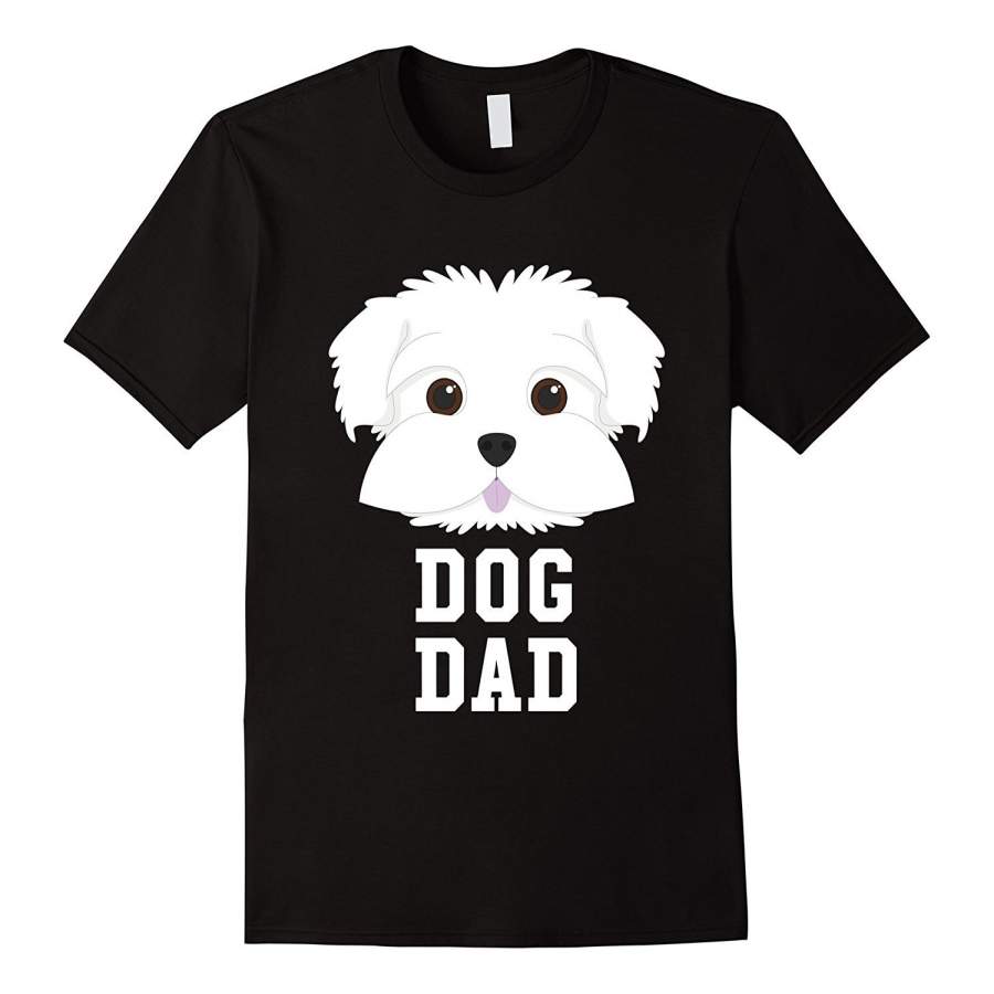 Dog Dad Maltese Short Sleeved T Shirts – Cheap Fashion Fathers Day T-Shirt