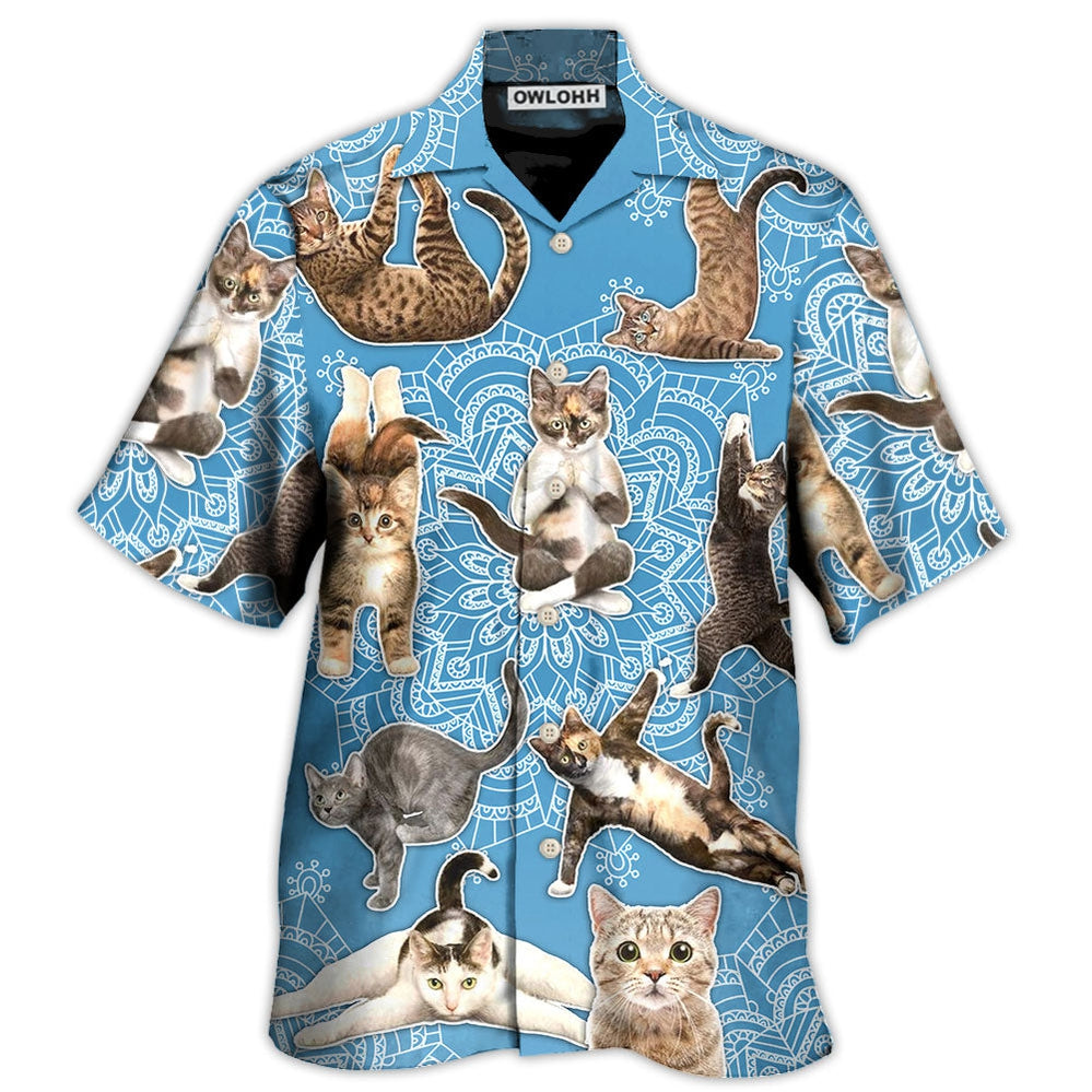 Yoga Cat Lover Mandala – Hawaiian Shirt  – Owl Ohh