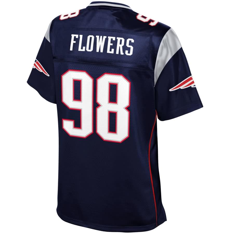 Womens New England Patriots Trey Flowers NFL Pro Line Navy Team Color Jersey