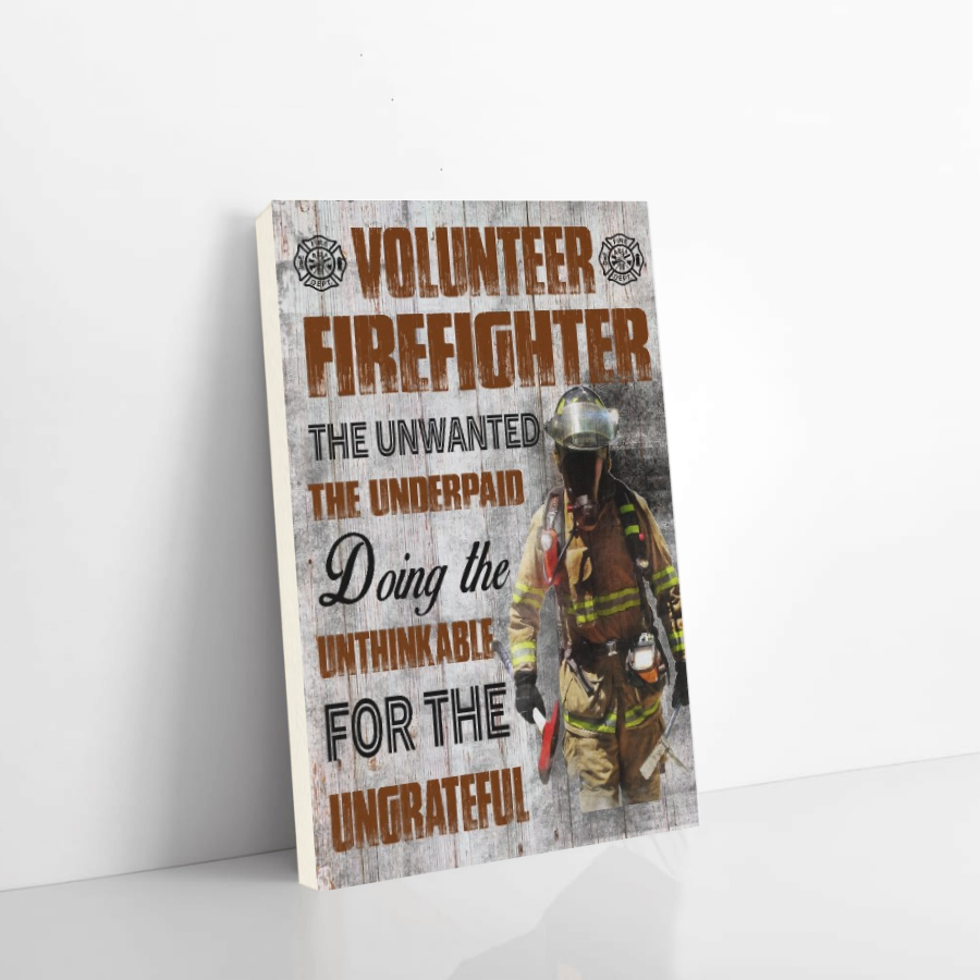 Firefighter canvas volunteer fitfighter