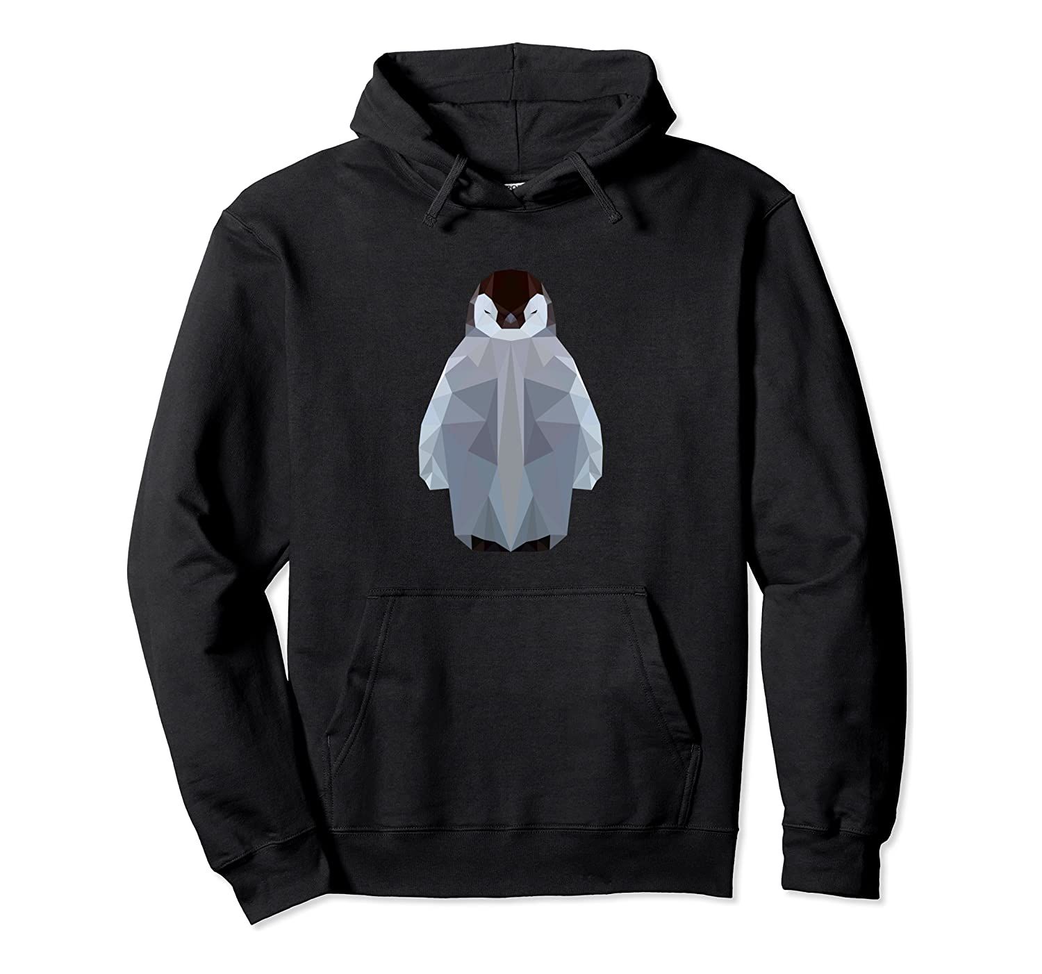 Penguin in Geometric Minimal Animal Pattern Hoodie, T-Shirt, Sweatshirt