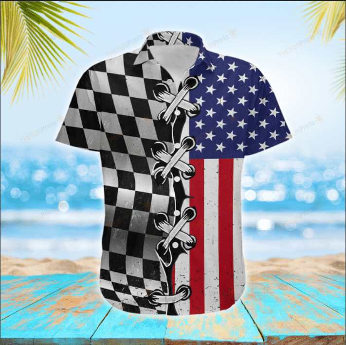 Racing Flag Hawaiian Shirt 002129 Ha103345