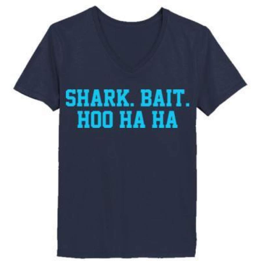 AGR Shark Bait Hoo Ha Ha – Ladies’ V-Neck T-Shirt