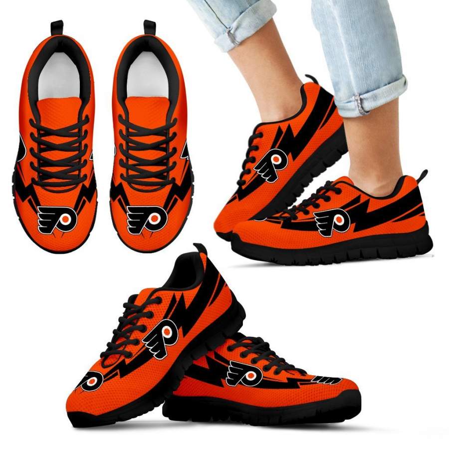 Three Amazing Good Line Charming Logo Philadelphia Flyers Sneakers