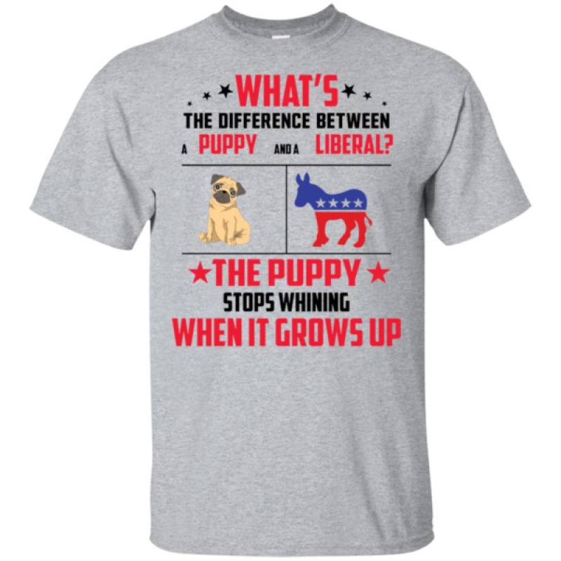 What is The Difference Between A Puppy And A Liberal Shirt