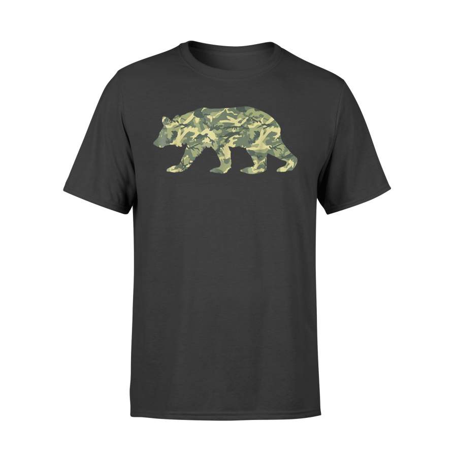 Bear Camouflage Military Army  T-Shirt