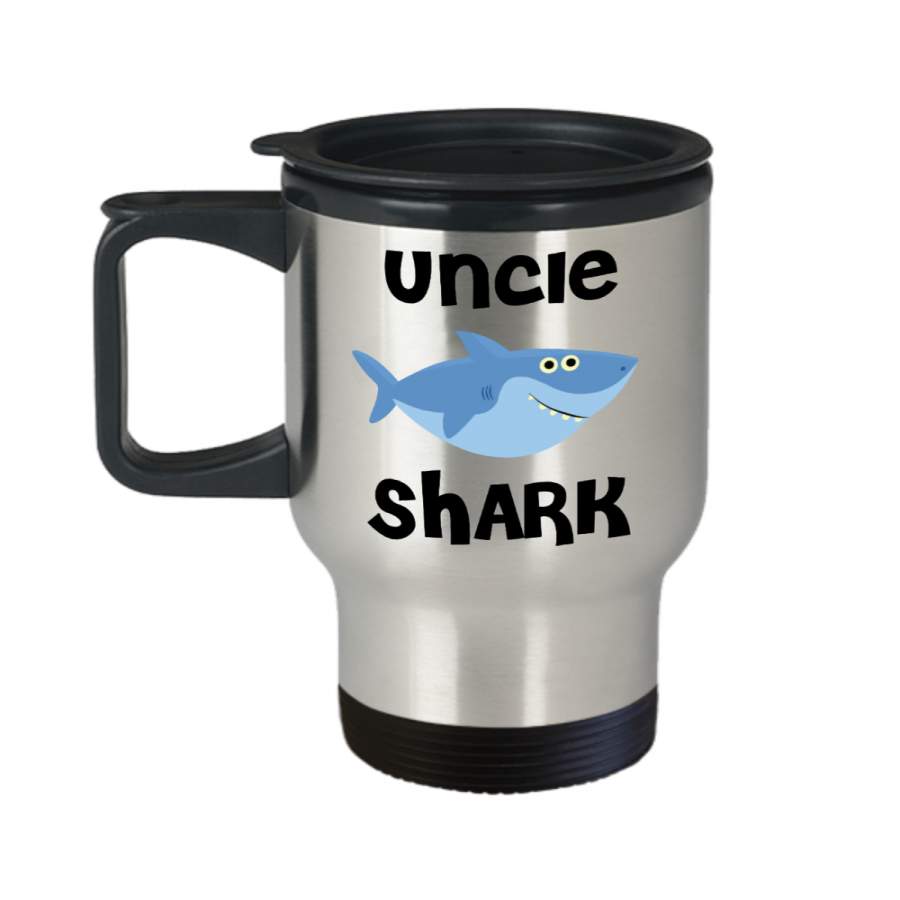 Uncle Shark Mug Uncle Gifts Do Do Do Gifts for Uncles Stainless Steel Insulated Travel Coffee Cup