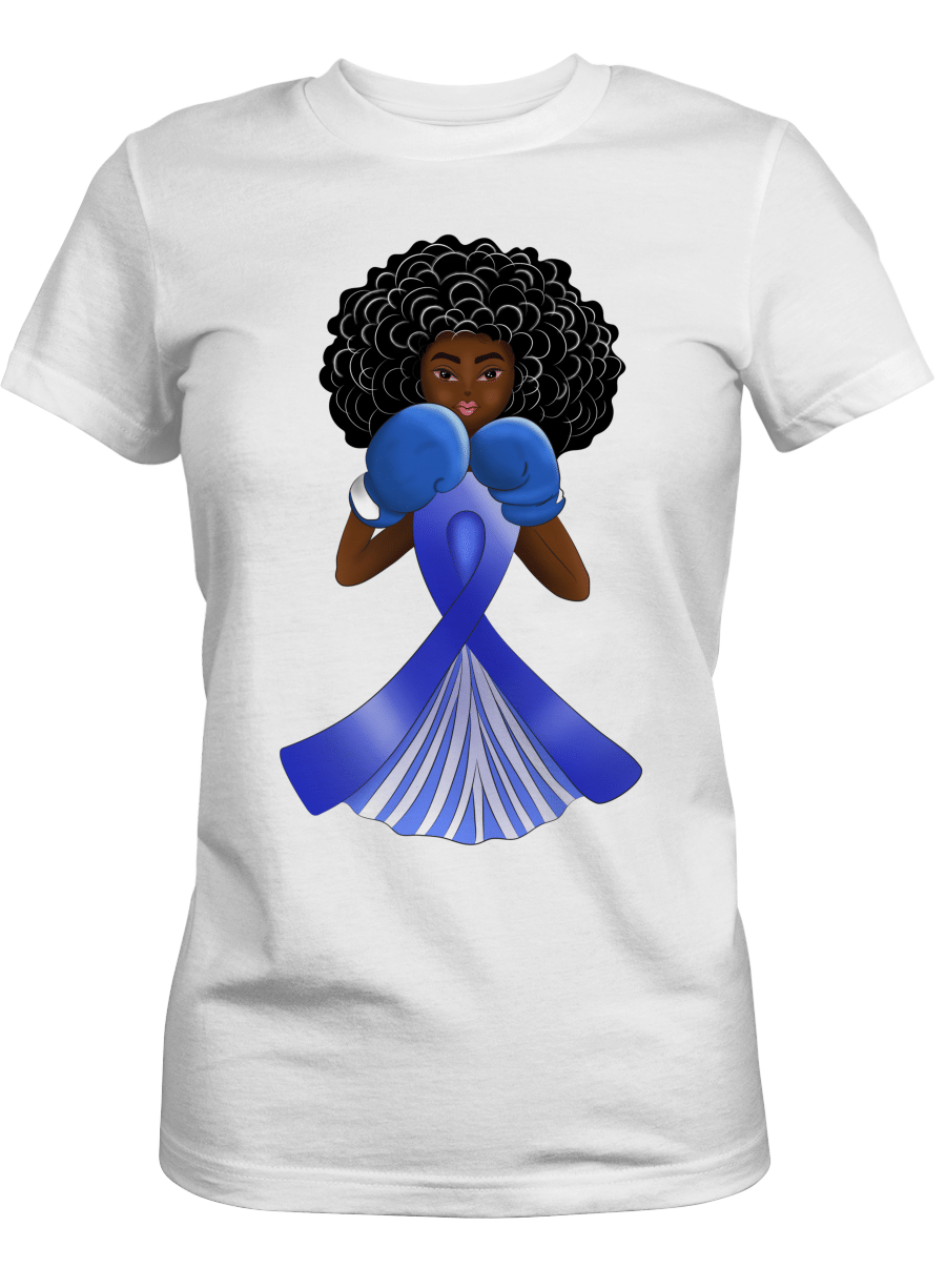 Shirt For Black Girl Colorectal Cancer Black Girl Art Shirt