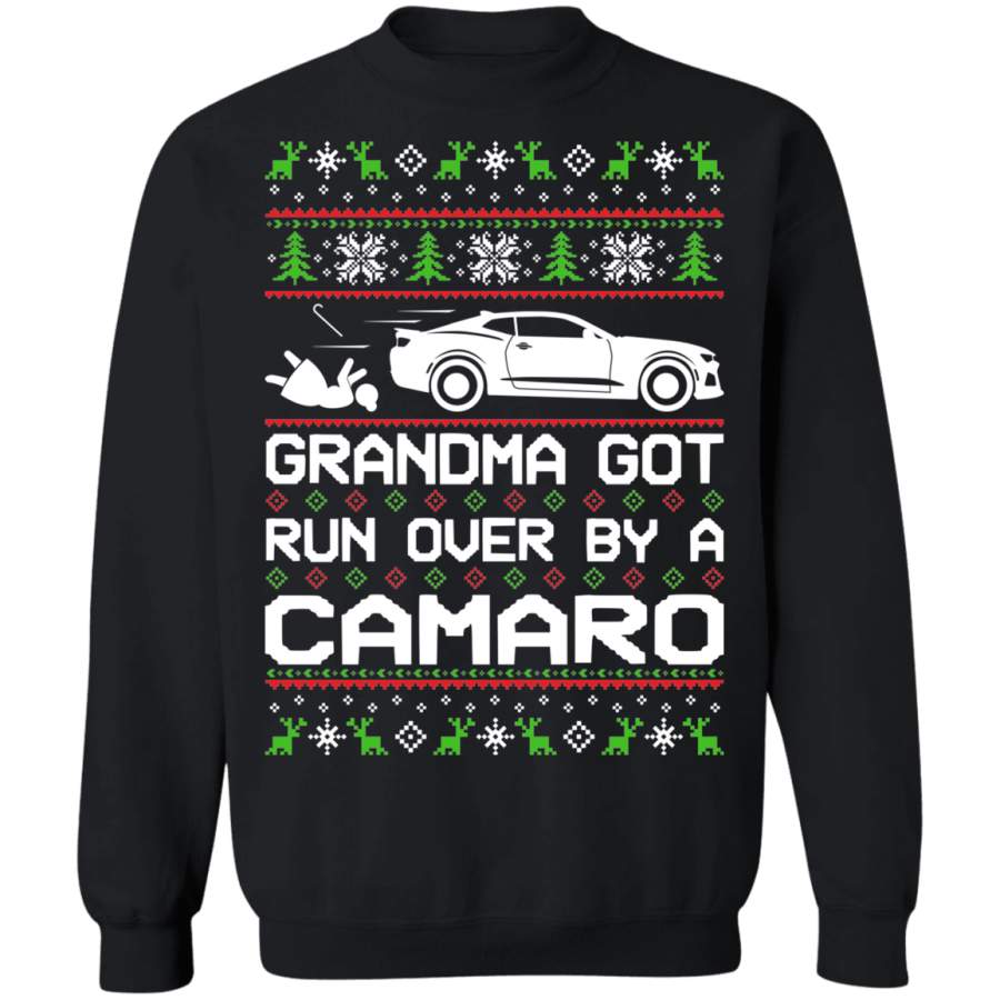 Wheel Spin Addict Ugly Christmas Men’s Chevy Camaro 6th Gen Crewneck Sweatshirt