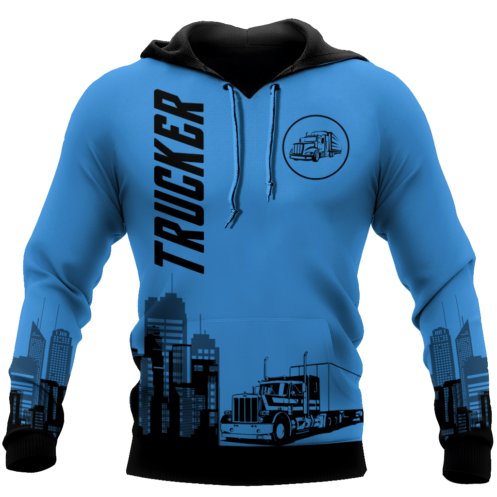 Trucker 3D All Over Printed Hoodie For Men And Women