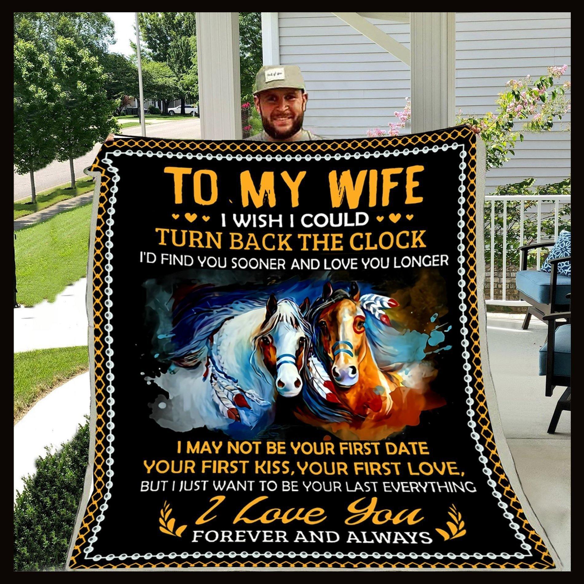 To My Wife – I Wish I Could Turn – Gift For Wife Home Decor Gift For Family – Sherpa Blanket Fleece Blanket