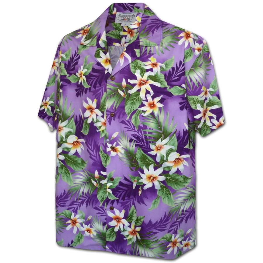 Vibrant Flower Garden Purple Hawaii Shirt Ha27063