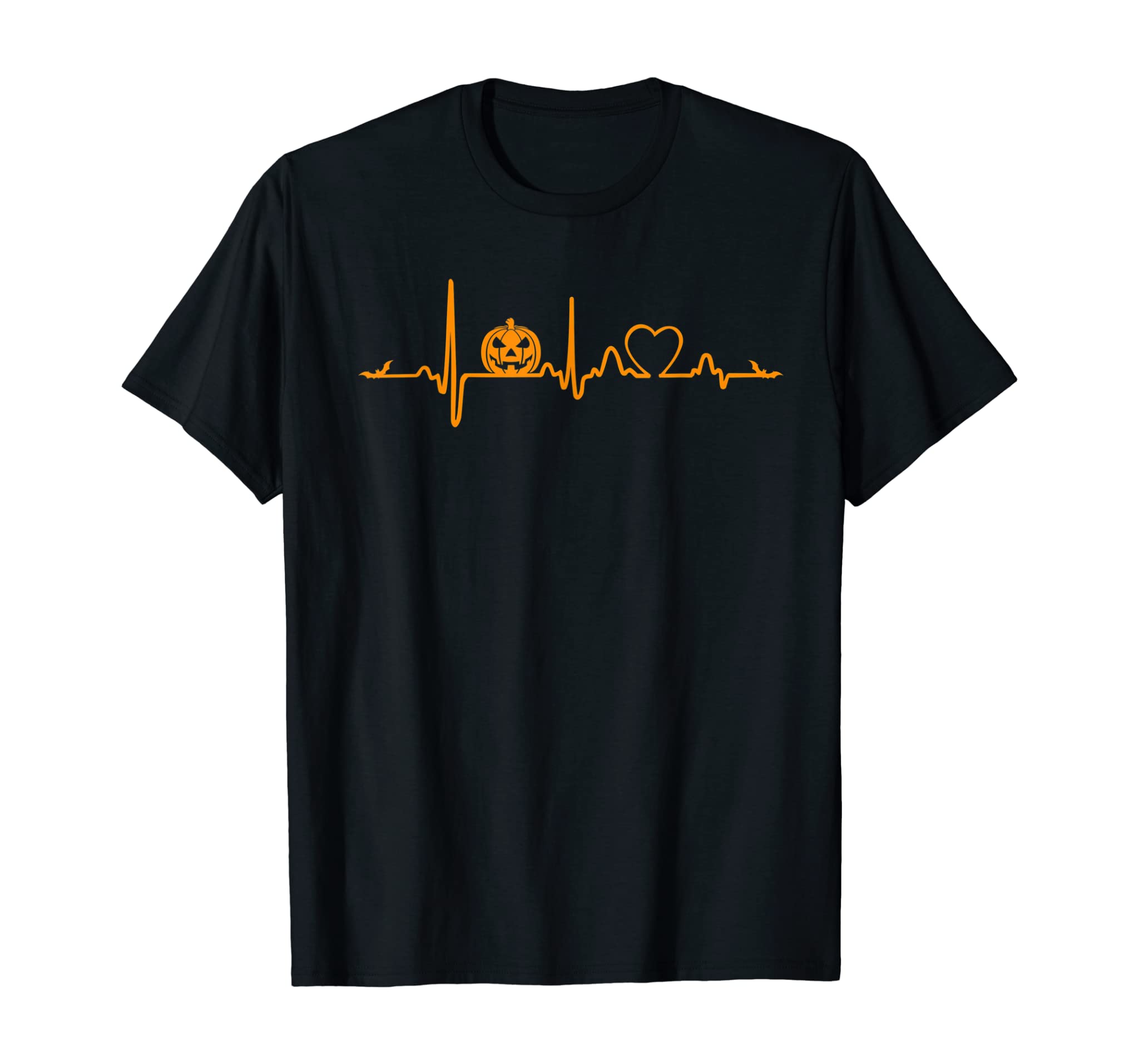 Pumpkin Heartbeat Halloween T-Shirt