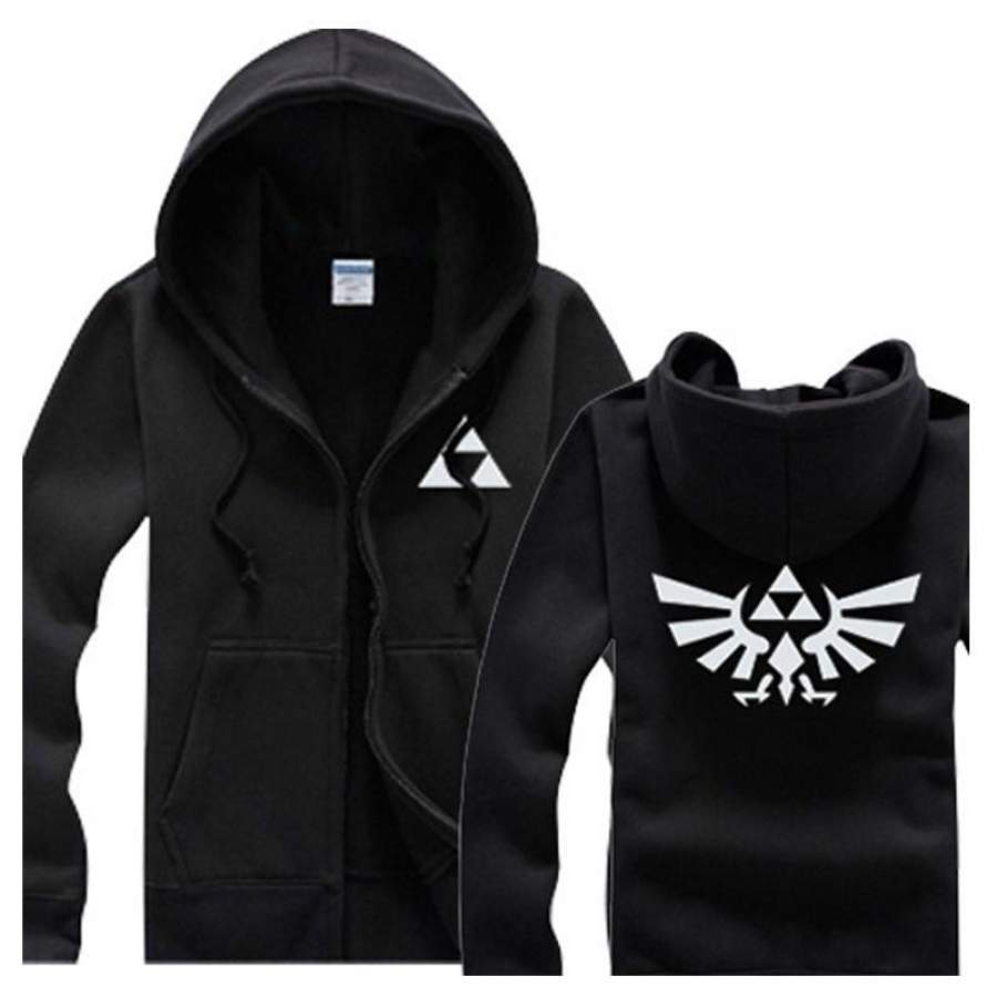 The Legend of Zelda – Men’s Fashion Casual Sports Printed Zip-up Jacket Hooded Hoodie