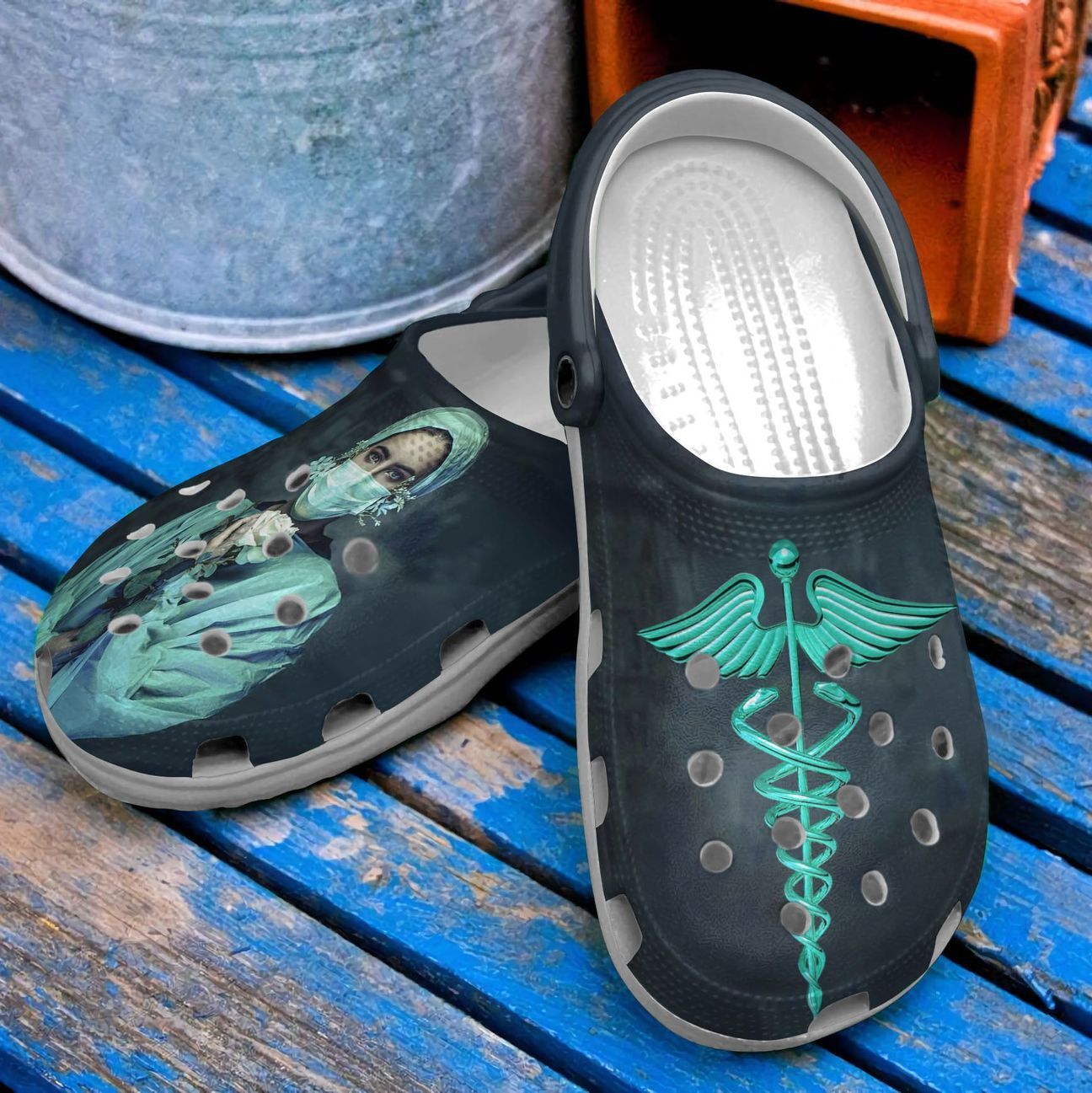 Nurse Personalized Clog, Custom Name, Text, Color, Number Fashion Style For Women, Men, Kid, Print 3D Fancy Nurse