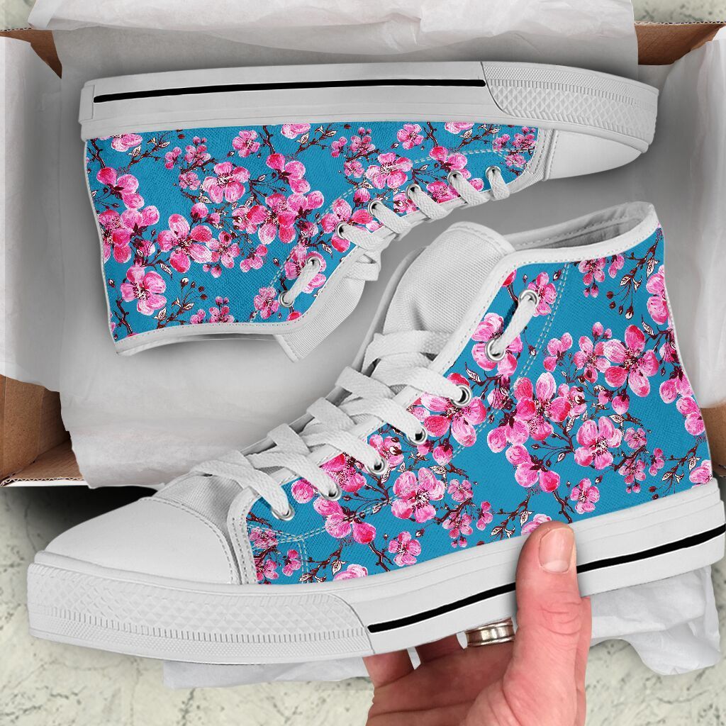 Sakura Cherry Blossom High Top Shoes