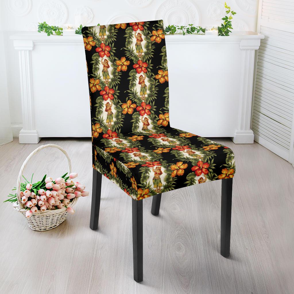 Hawaii Flower Hula Hibiscus Print Dining Chair Slipcover Ha36973