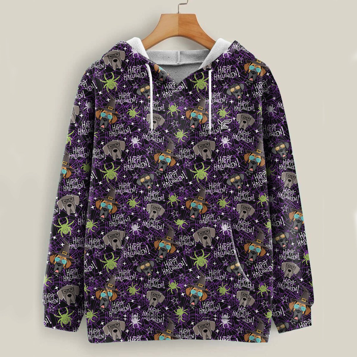 Having A Bootiful Night – Great Dane Halloween Hoodie