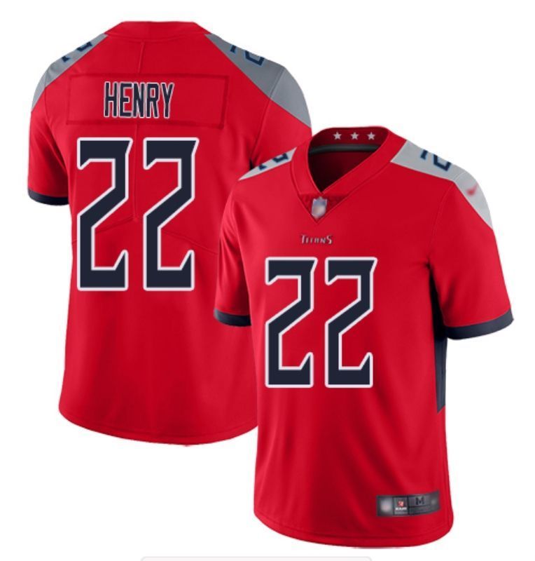 Tennessee Titans Derrick Henry #22 2020 NFL Red Jersey Jersey