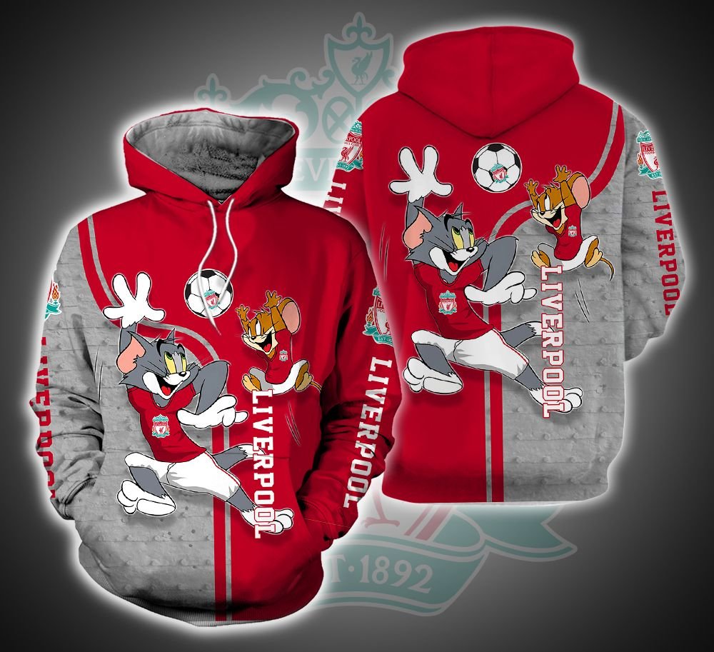 Liverpool Ft. Tom and Jerry 3D Printed Hoodie