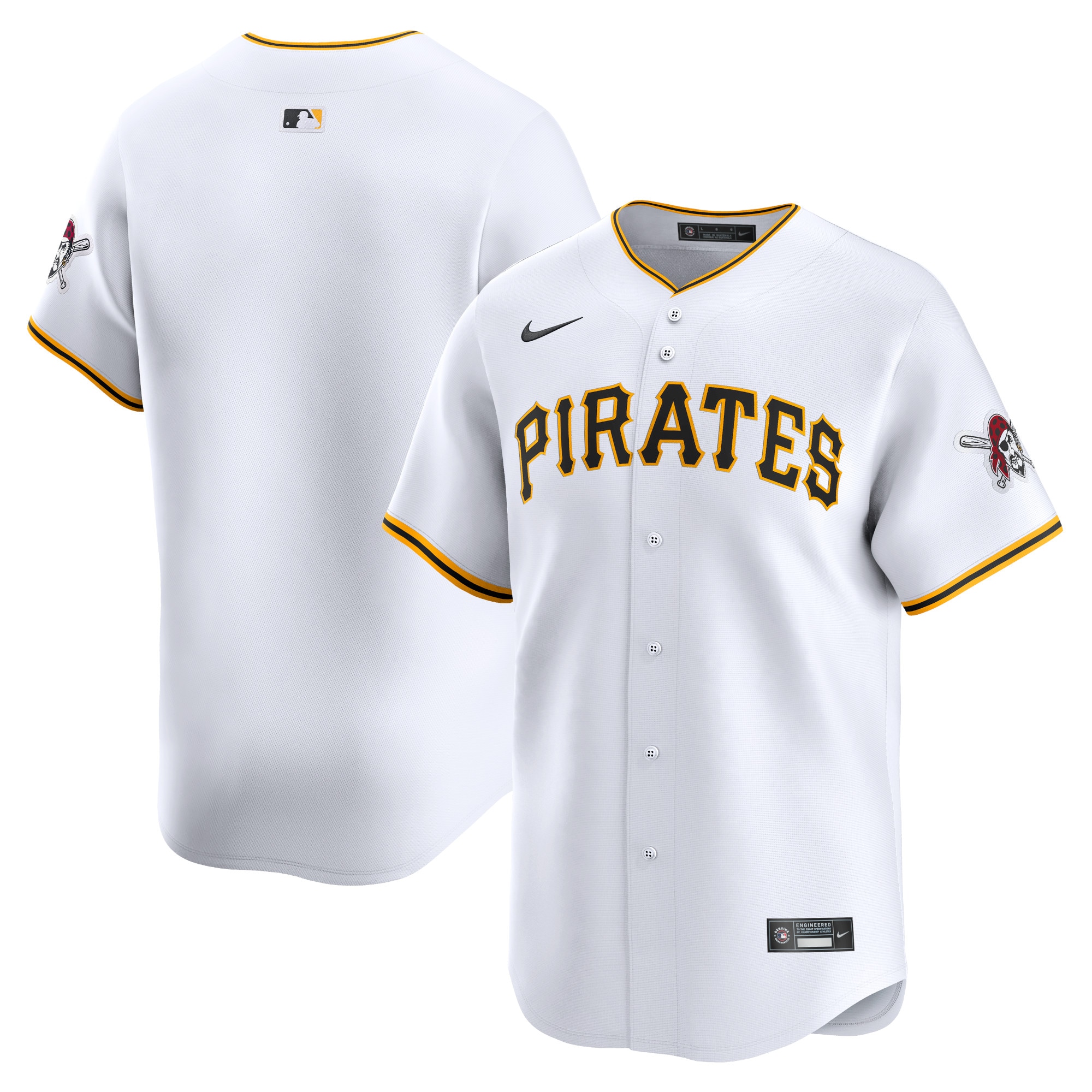 Pittsburgh Pirates Youth Home Limited Jersey – White