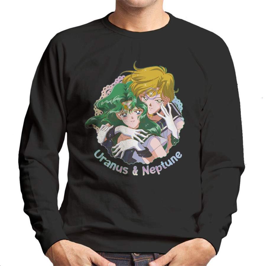 Sailor Moon Uranus And Neptune Embrace Men’s Sweatshirt