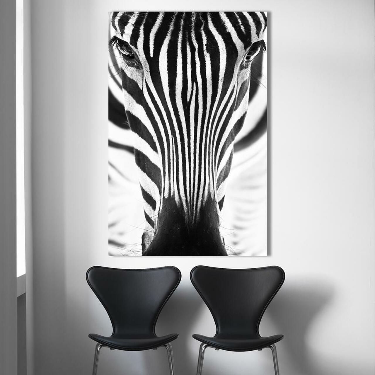 ”Animal Zebra Close Up Look” Full Hd Personalized Customized Canvas Art Wall Art Wall Decor