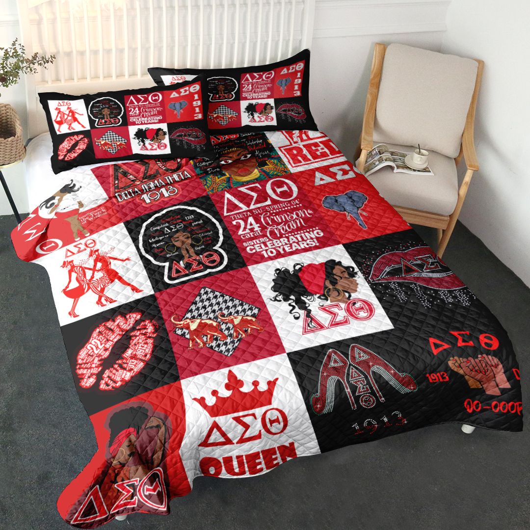 Delta Sigma Theta Quilt Set