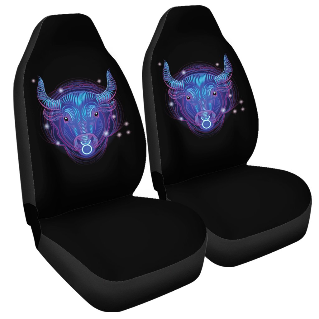 Dark Taurus Zodiac Sign Print Universal Fit Car Seat Covers Oralie Shop