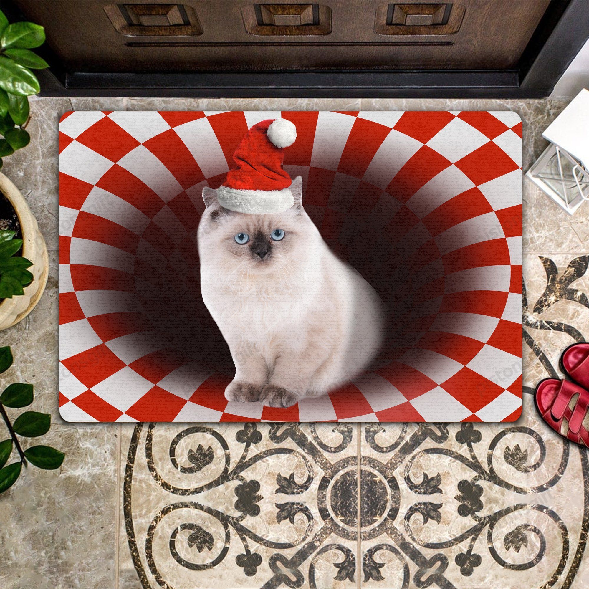 Ragdoll Christmas All Over Printing Doormat