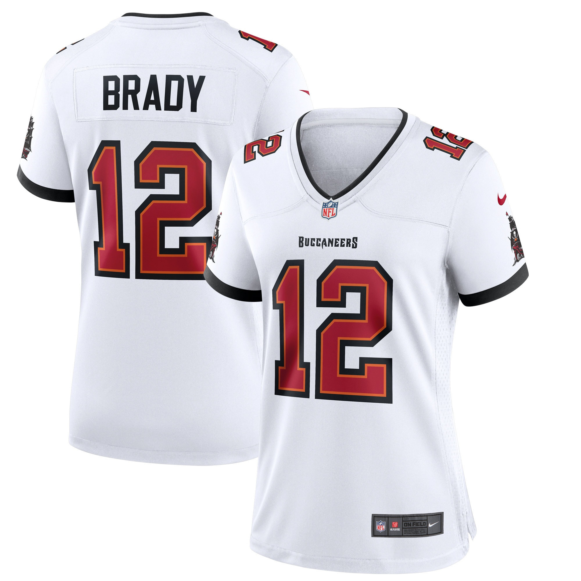 Tom Brady Tampa Bay Buccaneers Womens Game Jersey – White NFL