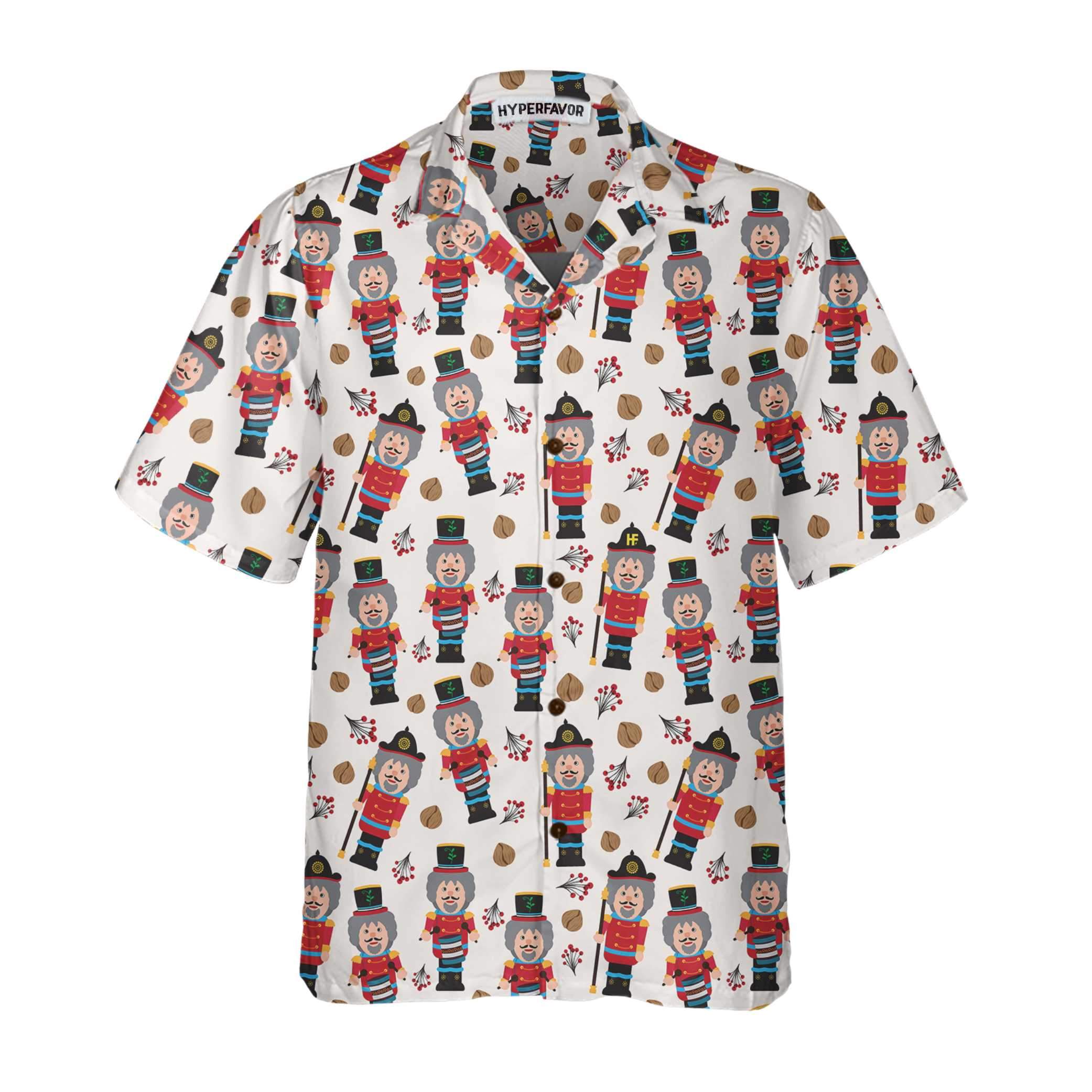 Seamless Christmas Pattern With Nutcracker Hawaii Shirt Ha110481