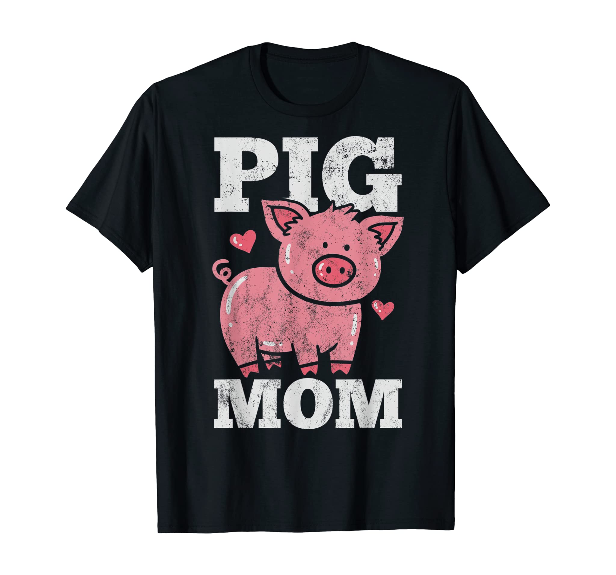 Pig Mom Mama Heart Cute T-Shirt