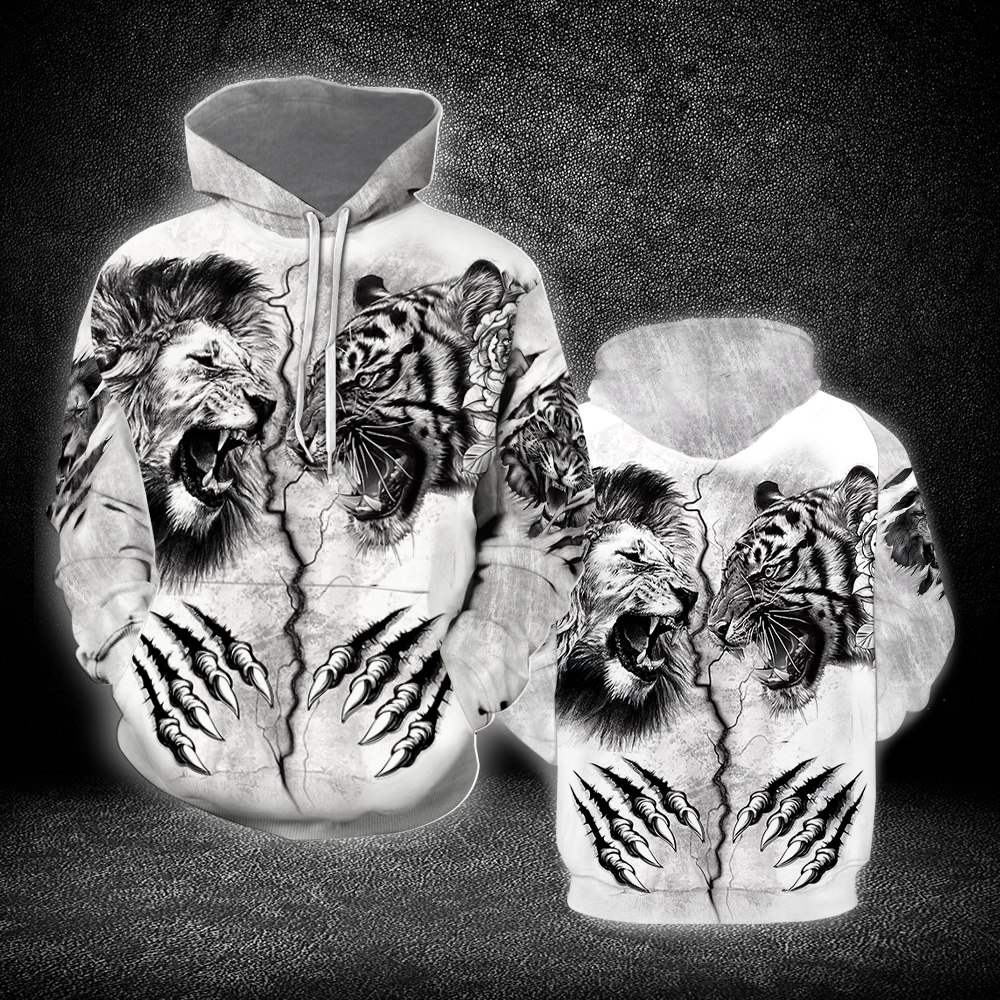 Autumn Lion White Tiger 3D All Over Print | For Men & Women | Ho6033