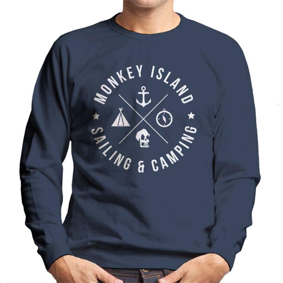 Monkey Island Sailing And Camping Men’s Sweatshirt