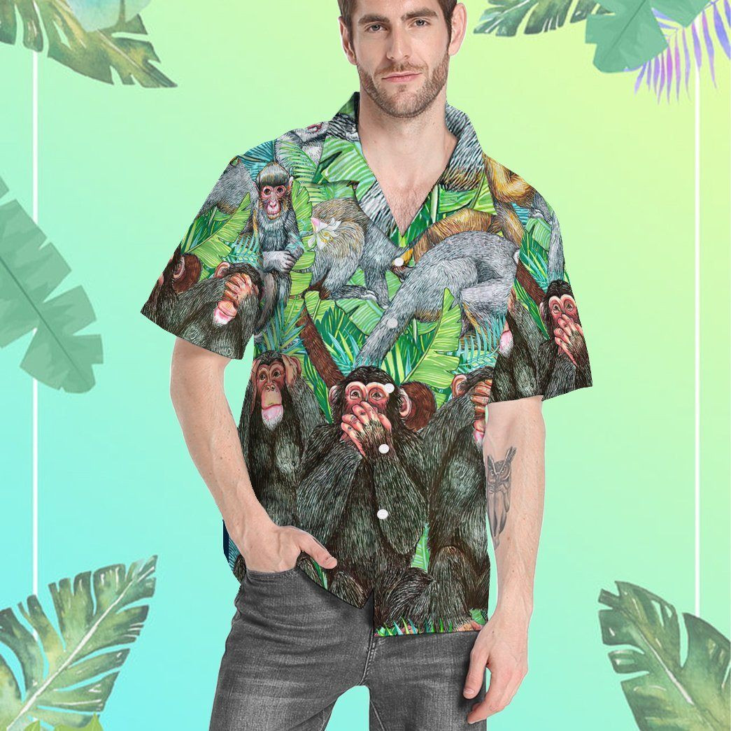 Monkey Hawaii Shirt Unisex Adult Ha43297