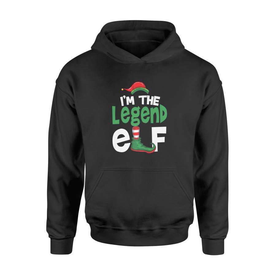 I’m The Legend Elf T-Shirt Christmas Family Matching PJ Tee – Standard Hoodie